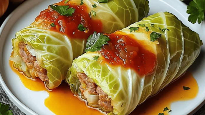 Rollitos de Repollo con Carne Molida