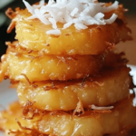 Piña Frita con Corteza de Coco 2 Deliciosa Piña Frita con Corteza de Coco